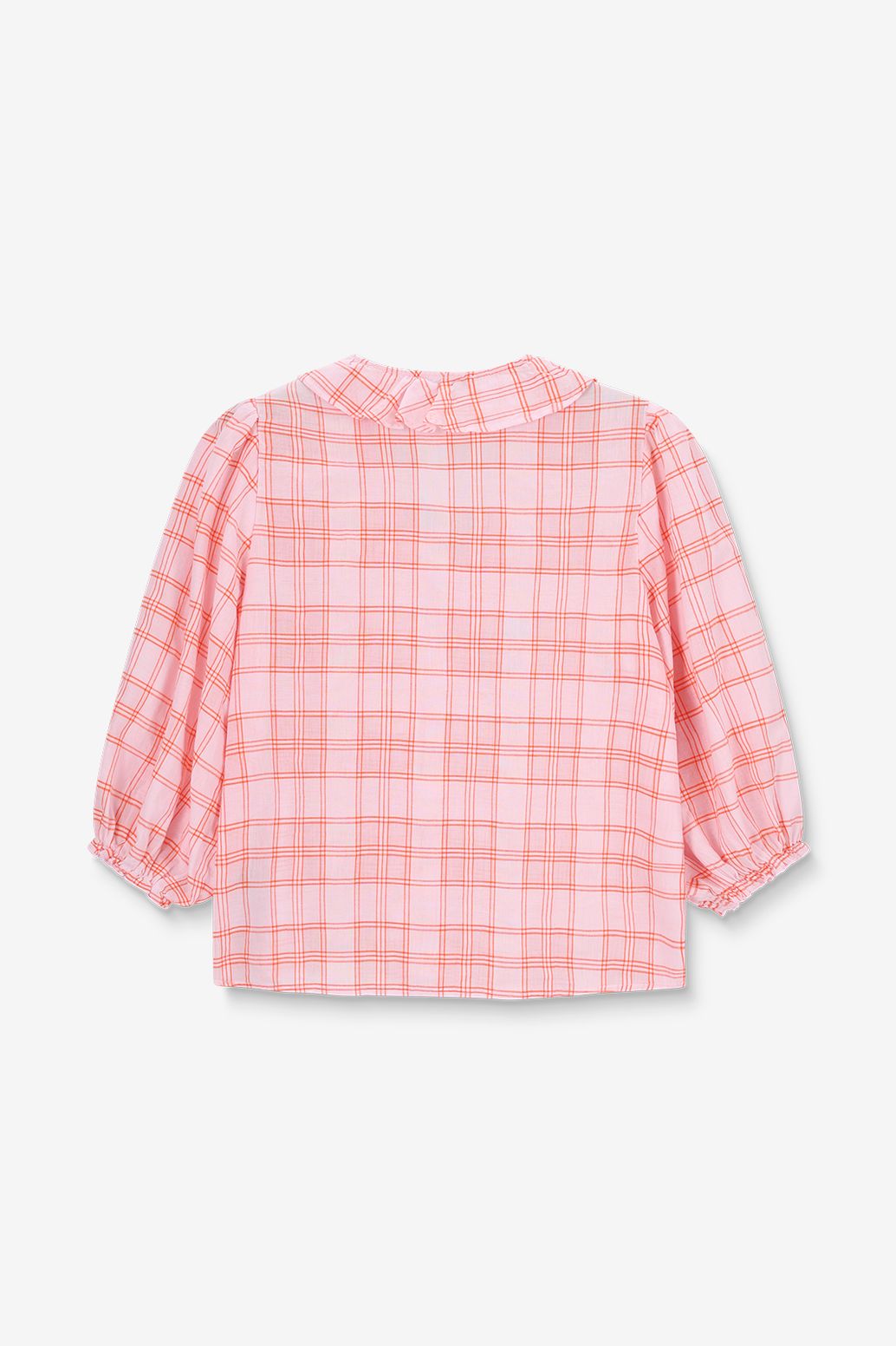 Blouse à carreaux - rose clair