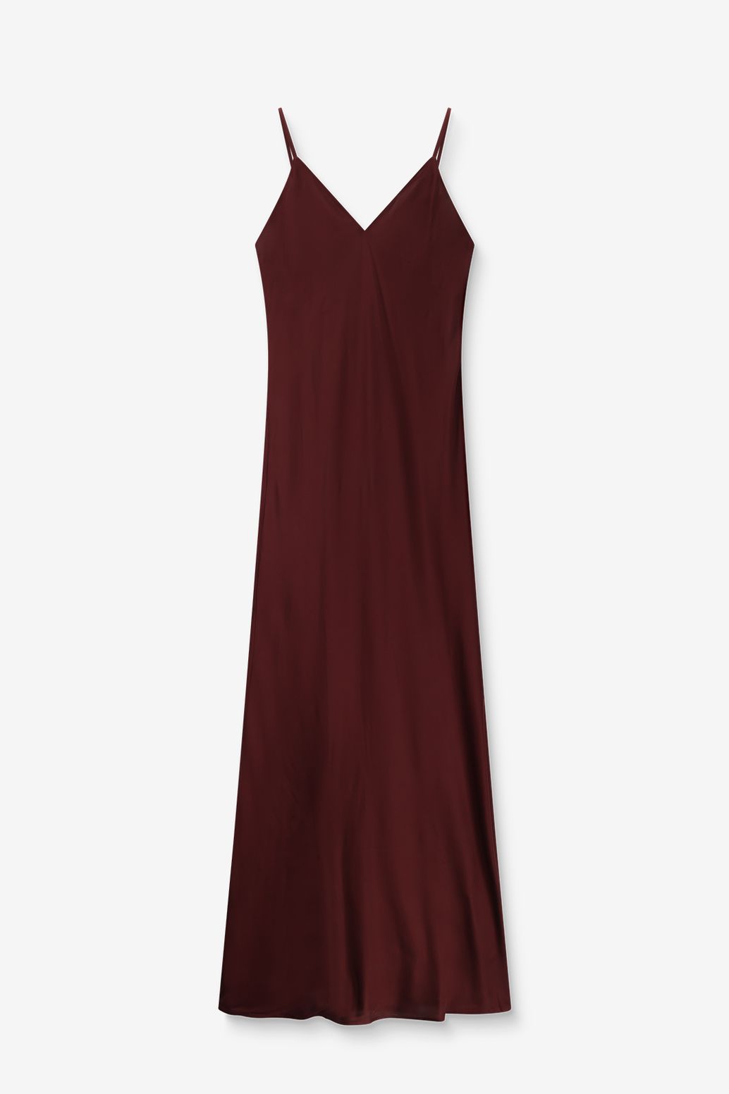 Robe longue - rouge foncé