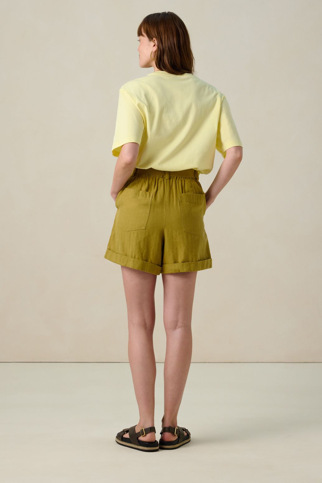 Lichtgeel boxy T-shirt