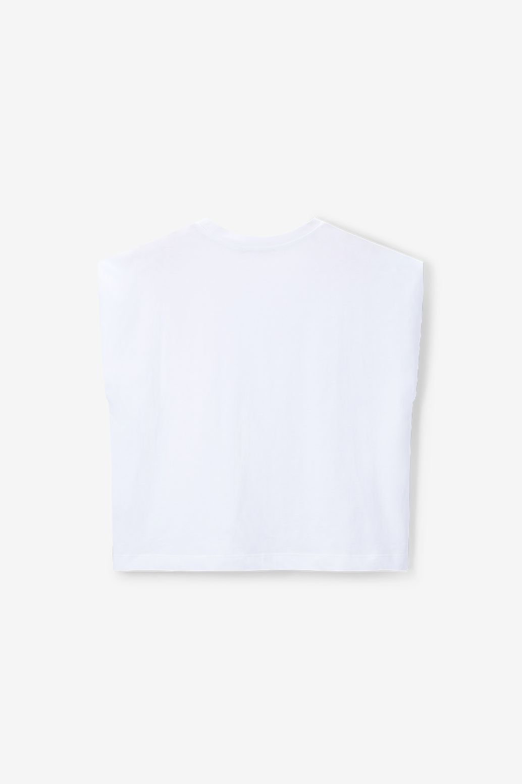 Wit mouwloos T-shirt