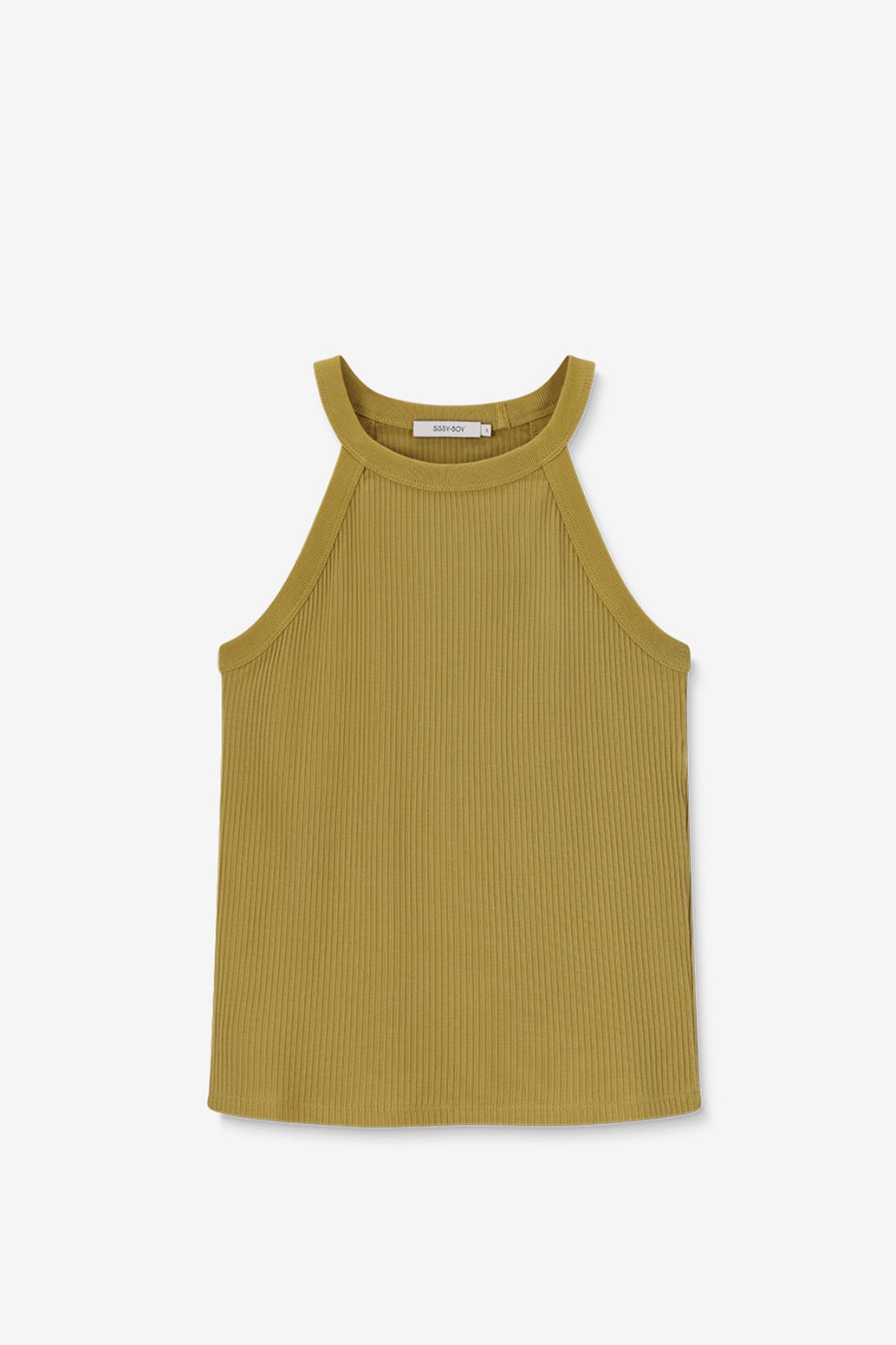 Groene halter singlet