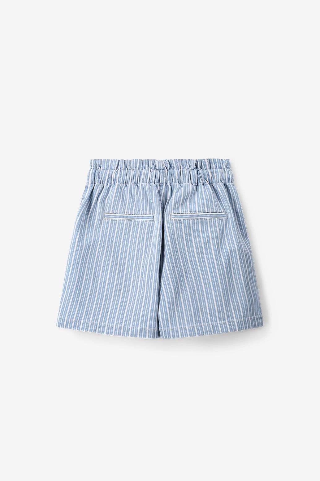 Blauwe gestreepte shorts