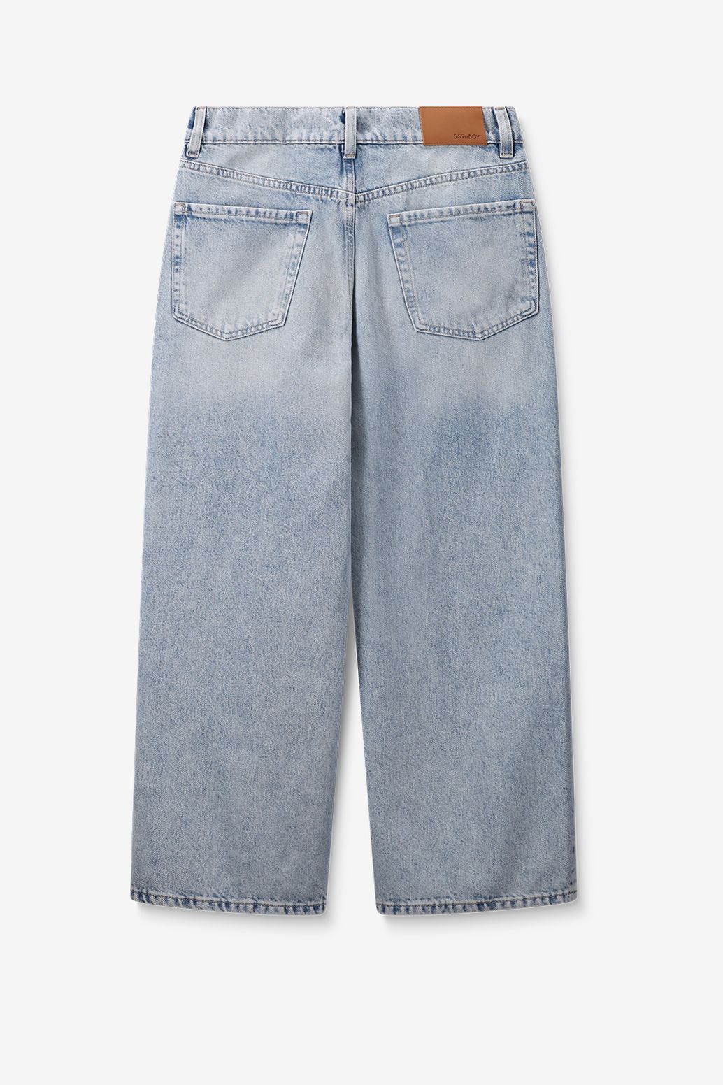 Cropped Jeans - hellblau