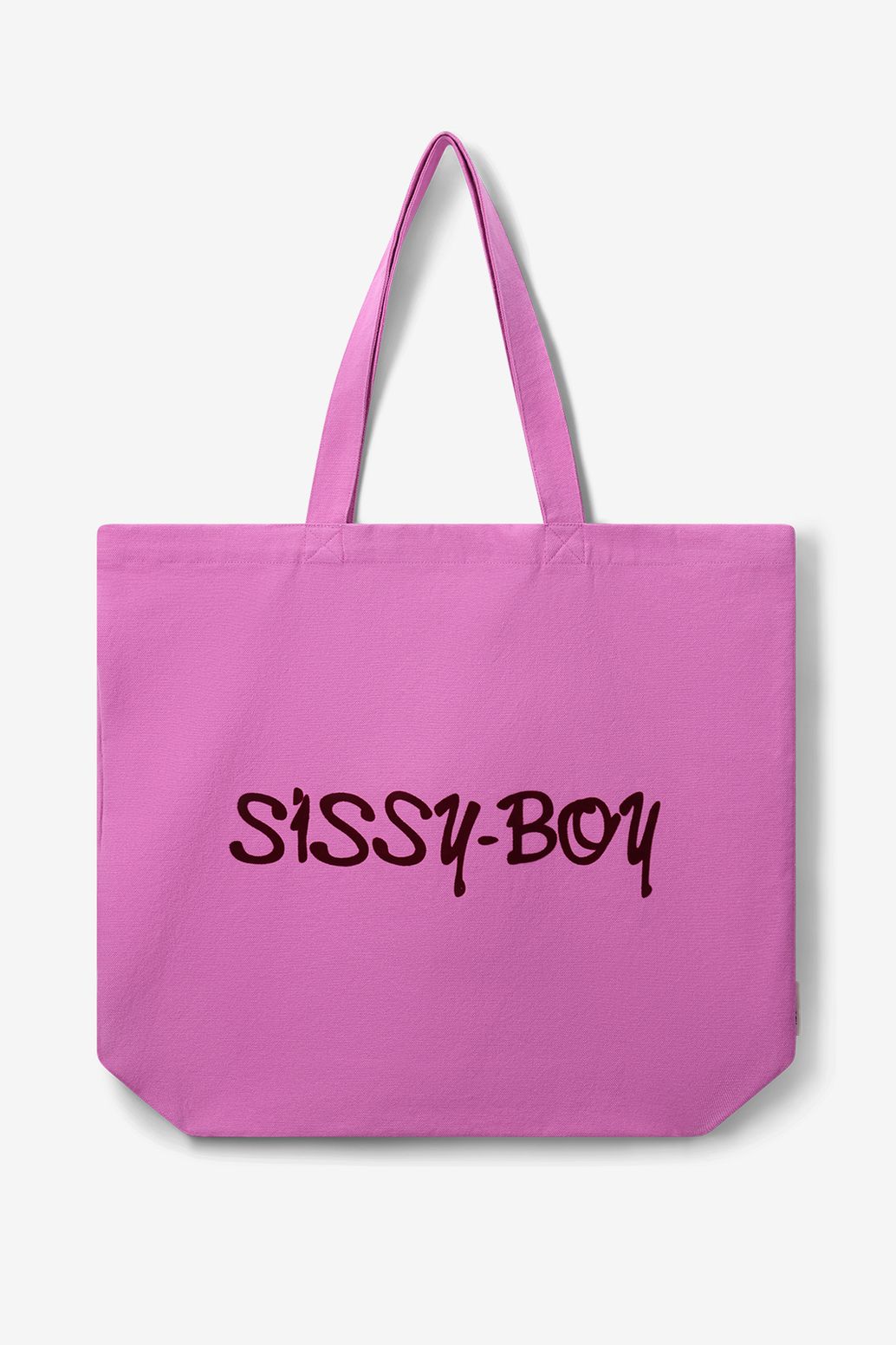 Grand cabas en toile - rose