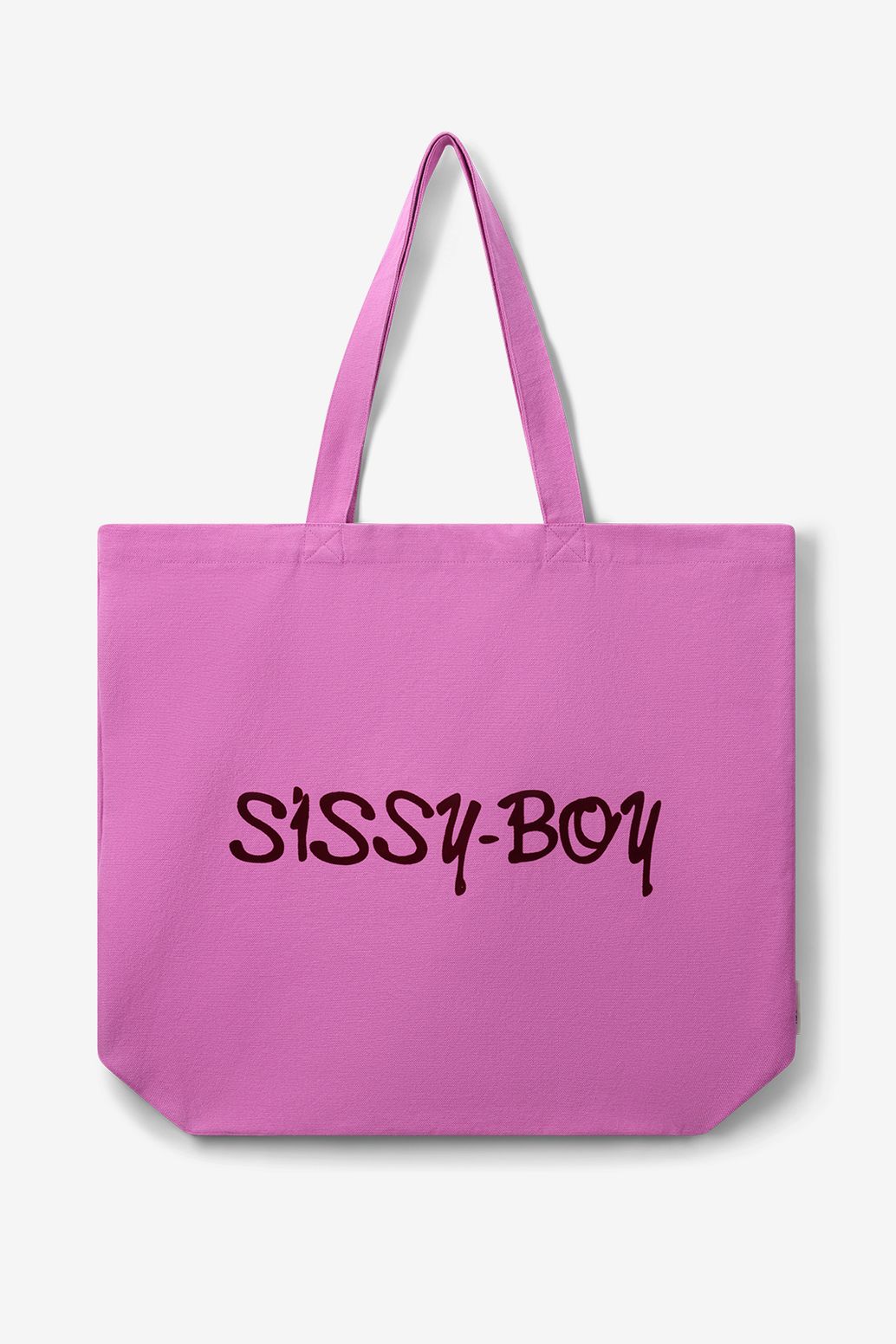 Grand cabas en toile - rose