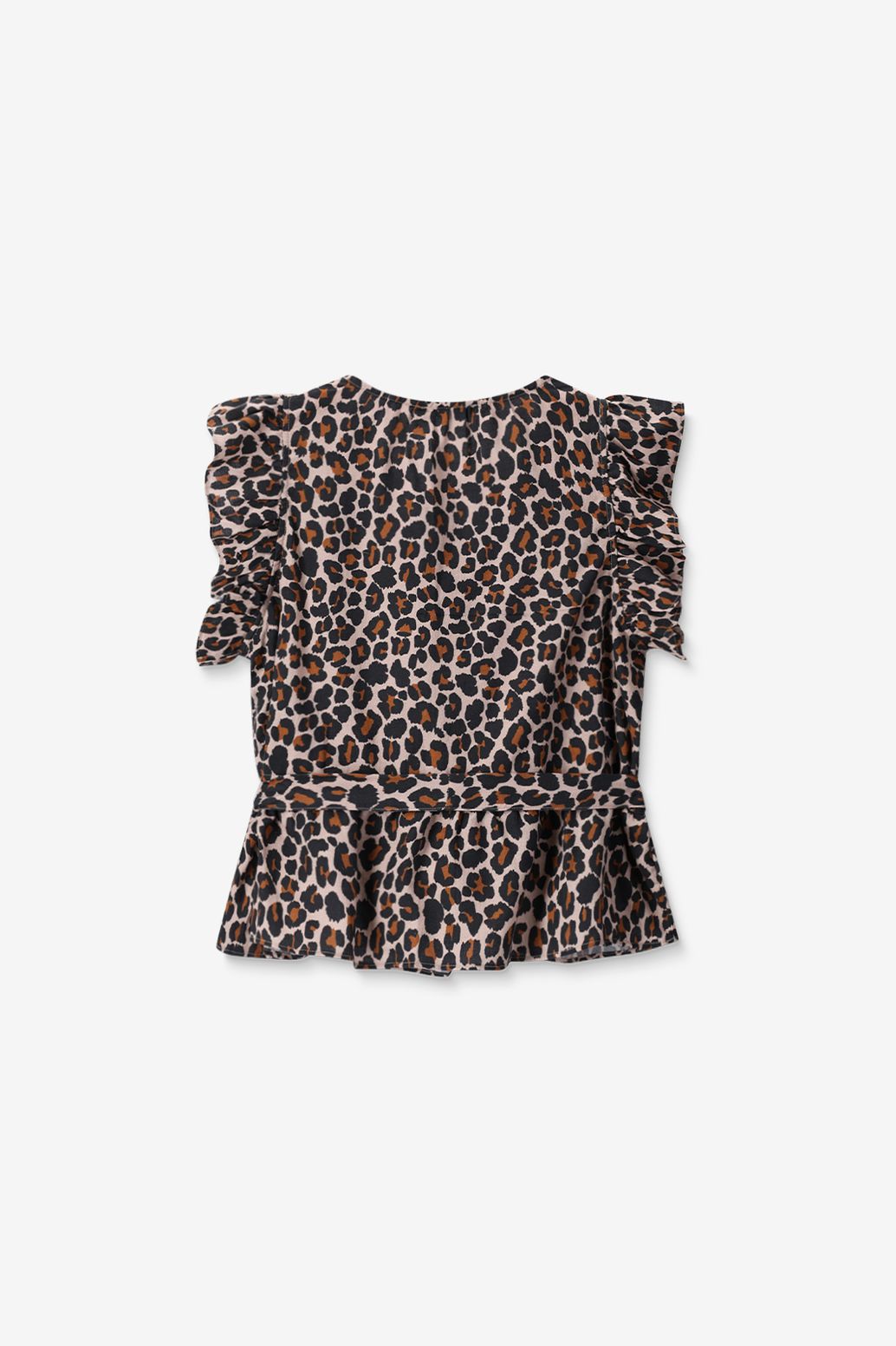 Top mit Leoprint - braun