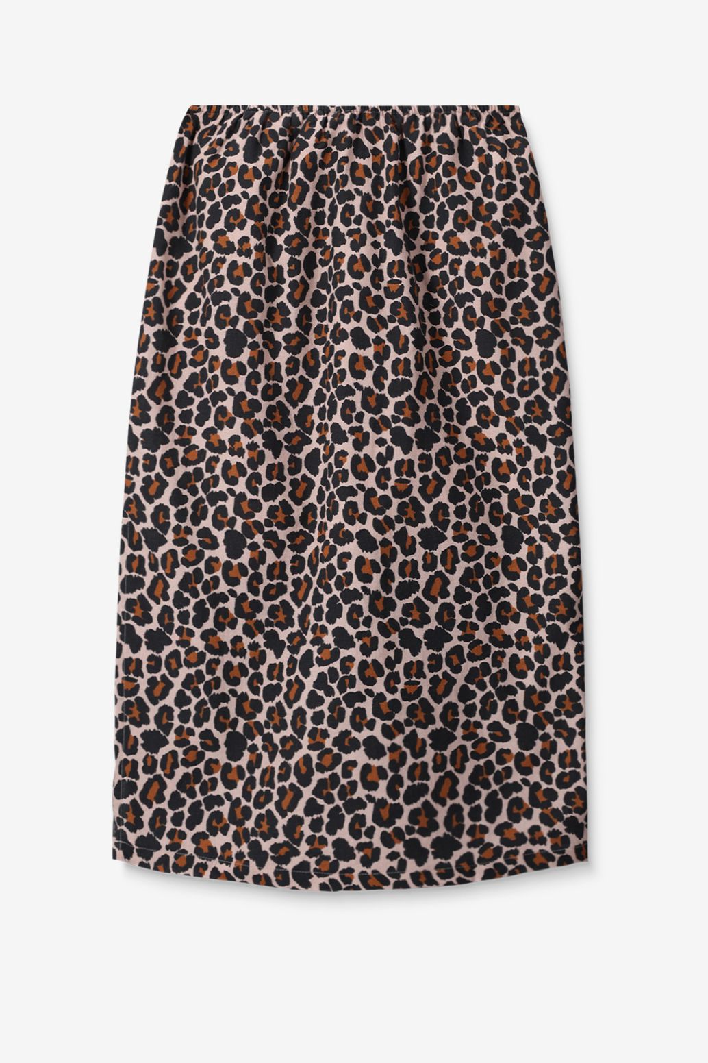 Wickelrock mit Leoprint - braun