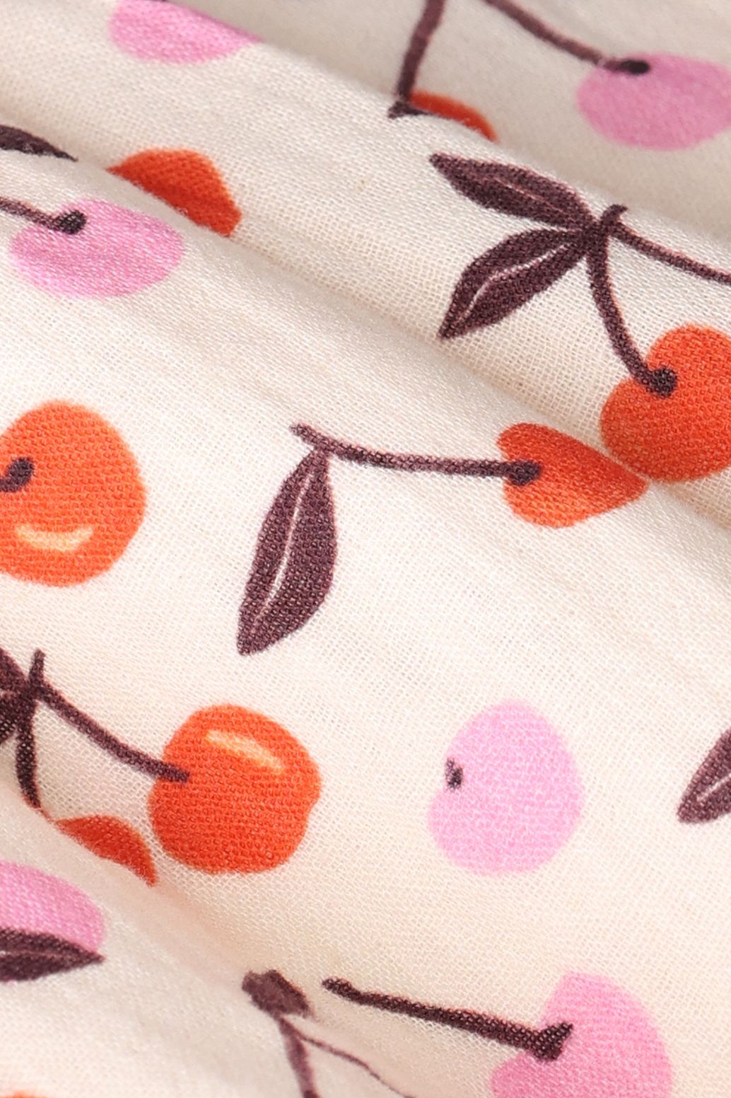 Witte rok met kersen print