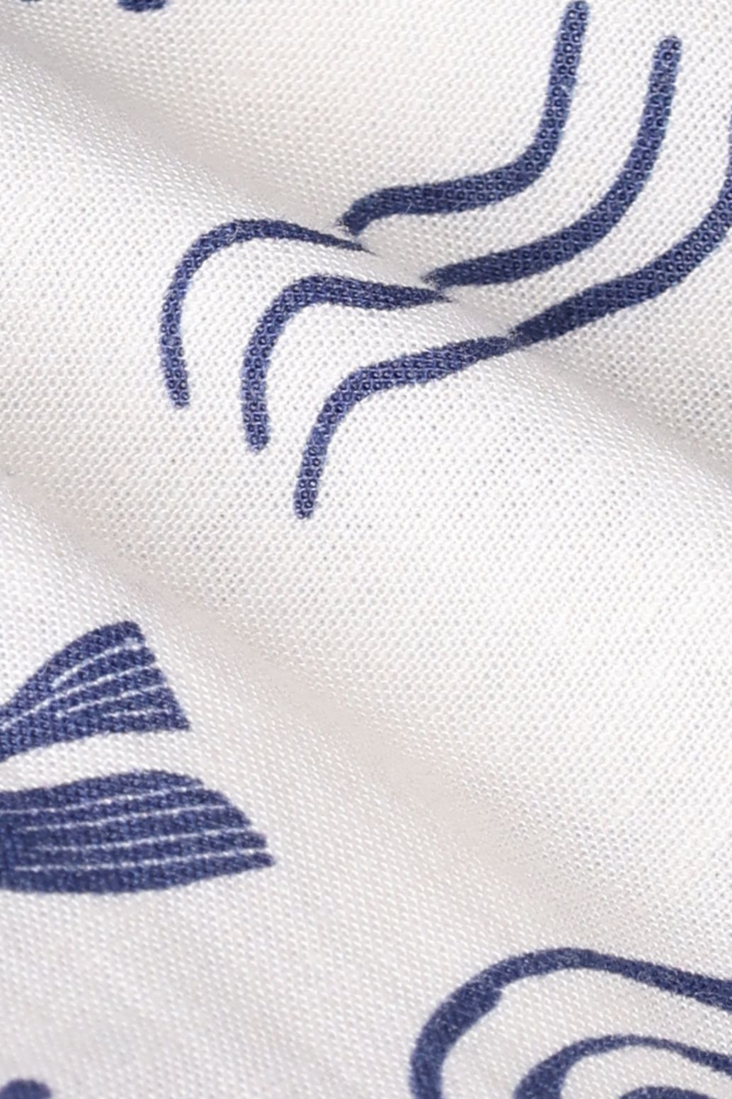 Gemusterte Shorts - weiß