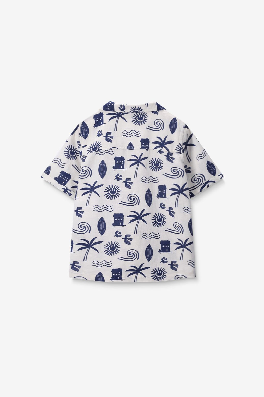 Wit overhemd met print