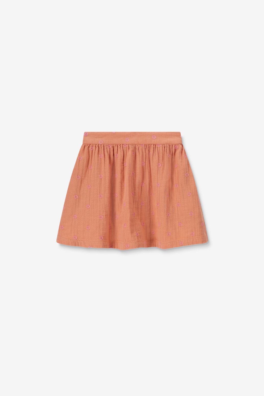 Oranje rok met embroidery