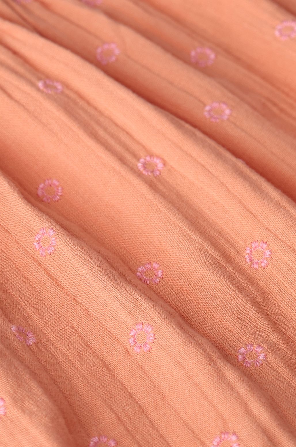 Oranje rok met embroidery