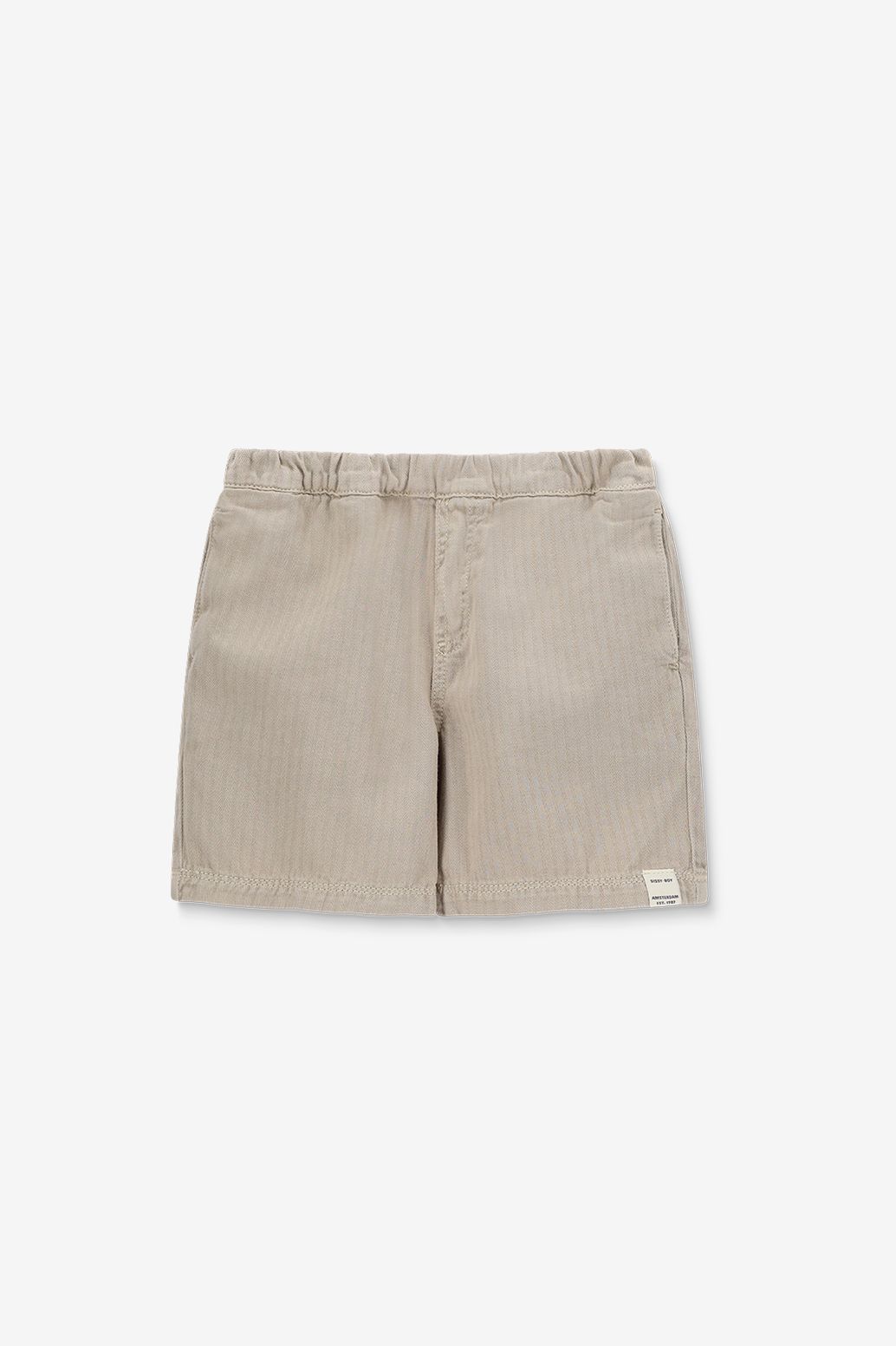 Short avec motif à chevrons - beige