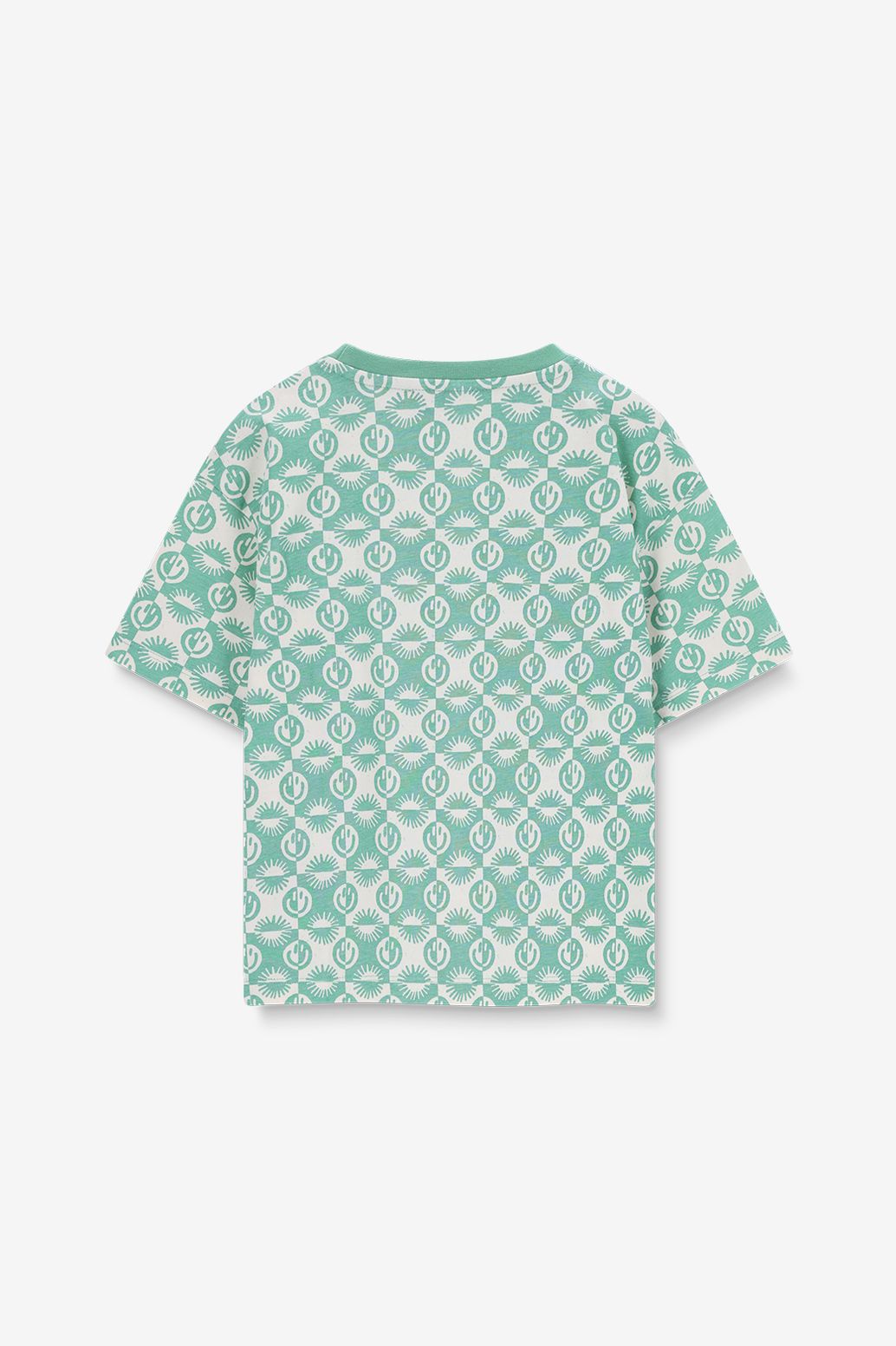 T-shirt avec imprimé smileys - vert