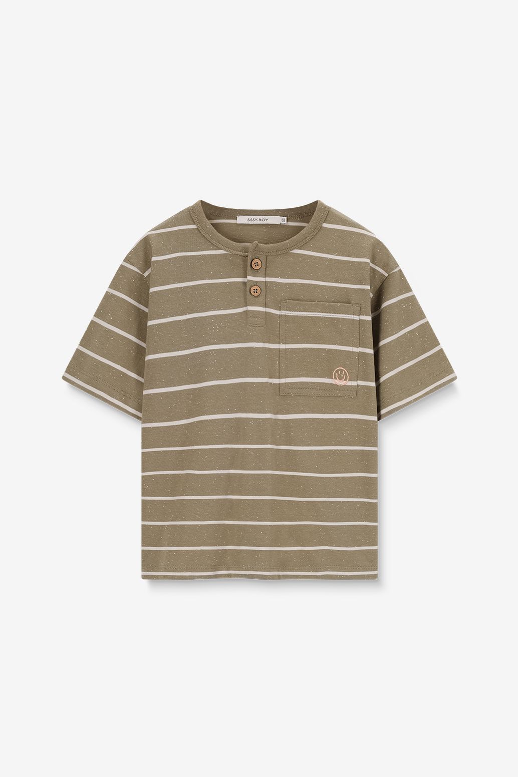 T-shirt rayé - vert