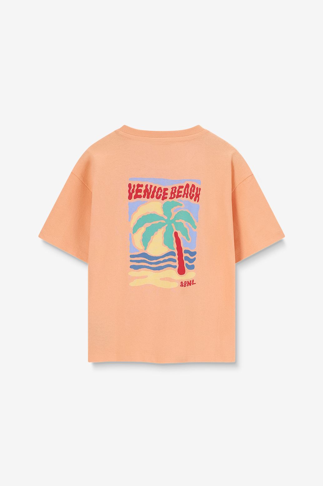 T-shirt avec illustration - orange