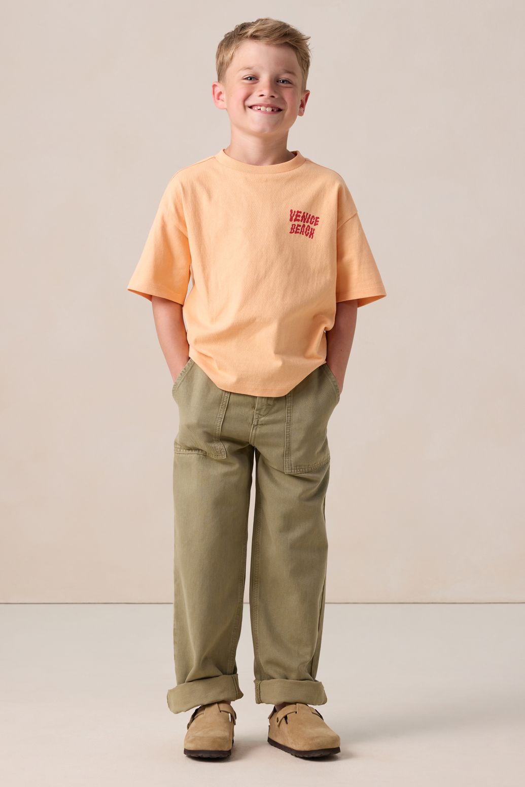 T-shirt avec illustration - orange