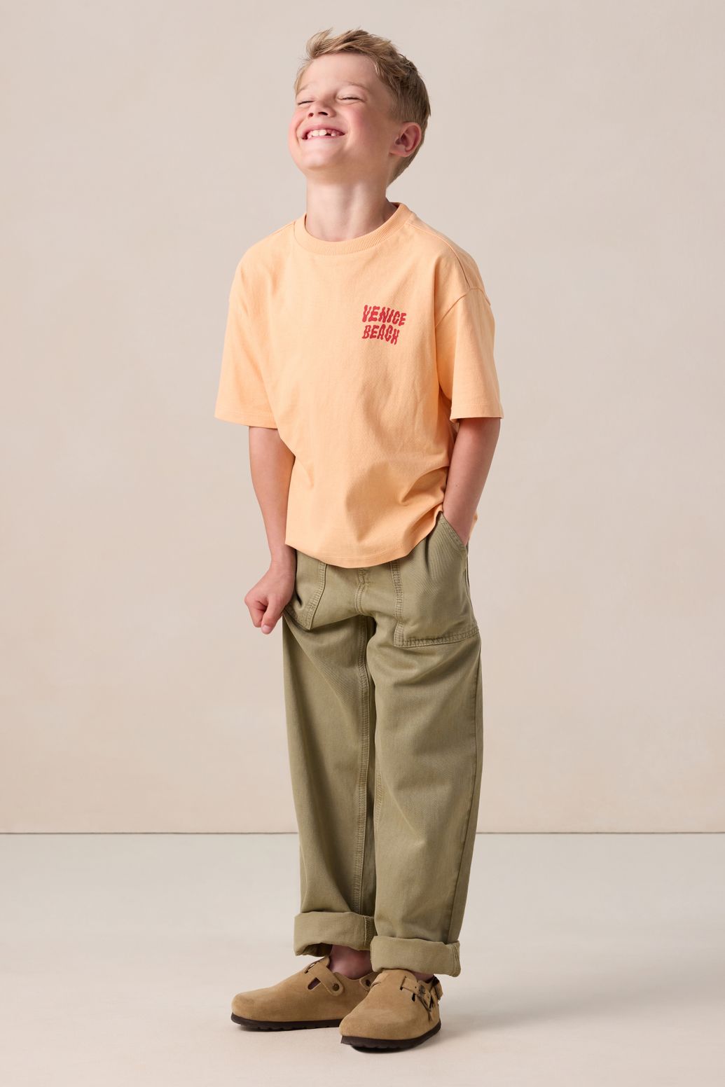 T-shirt avec illustration - orange