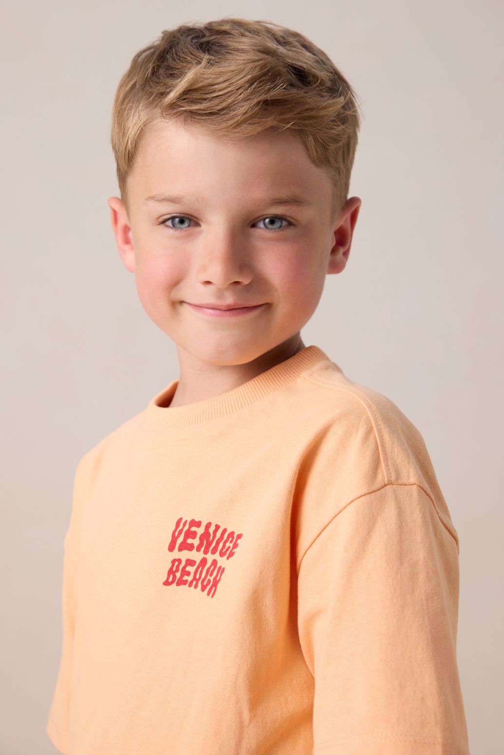 Oranje T-shirt met artwork