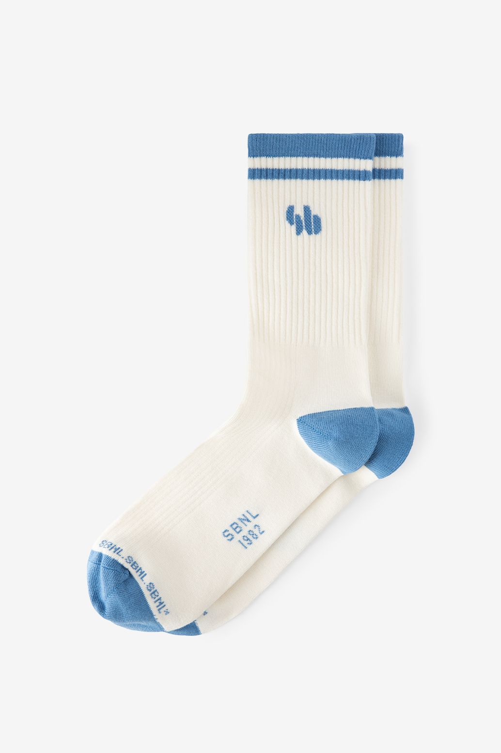 Socken mit Logo-Stickerei - weiß