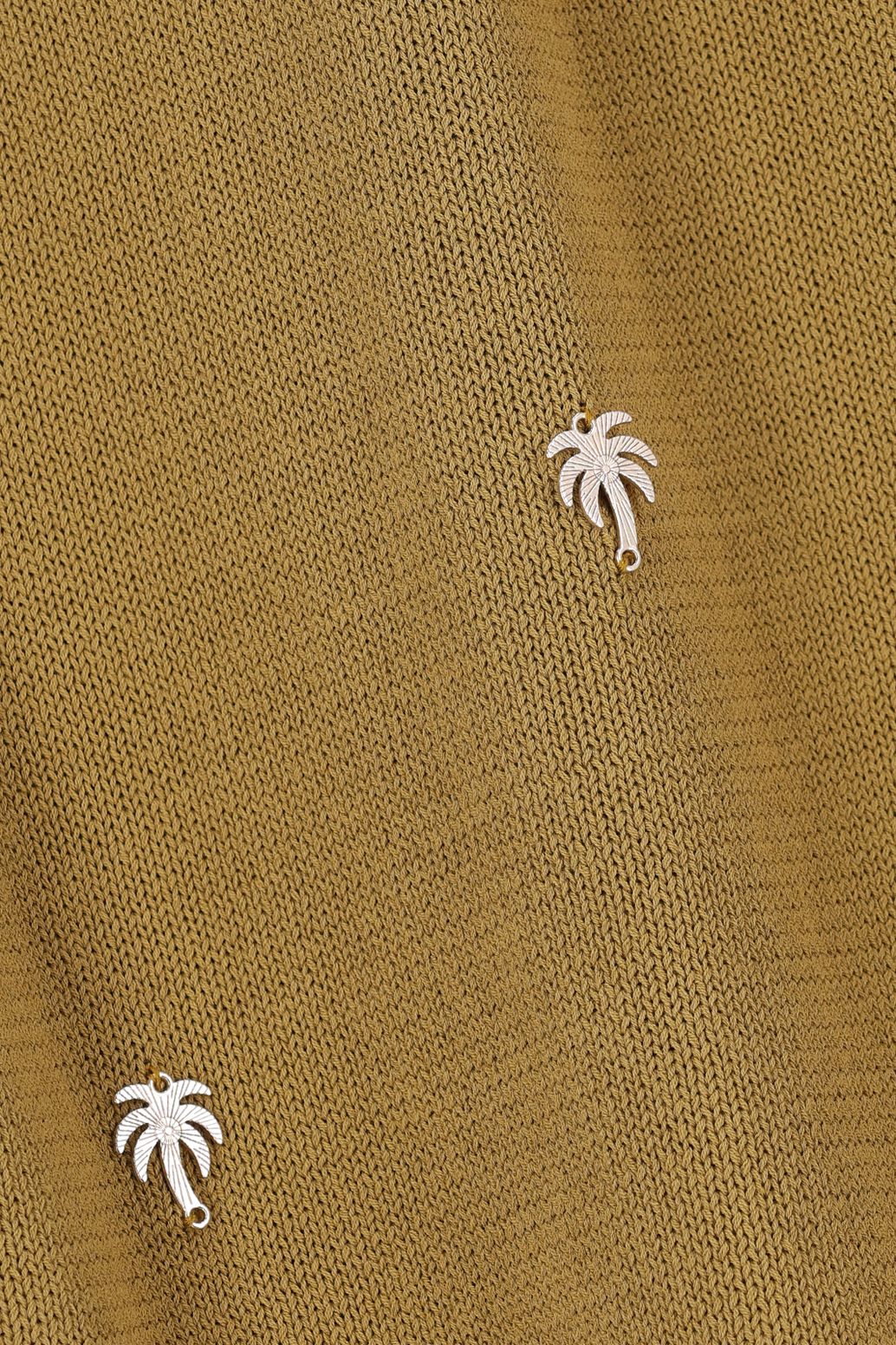 Groen gebreide spencer