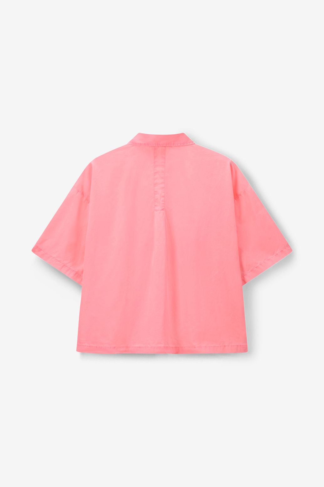 Roze blouse met korte mouwen