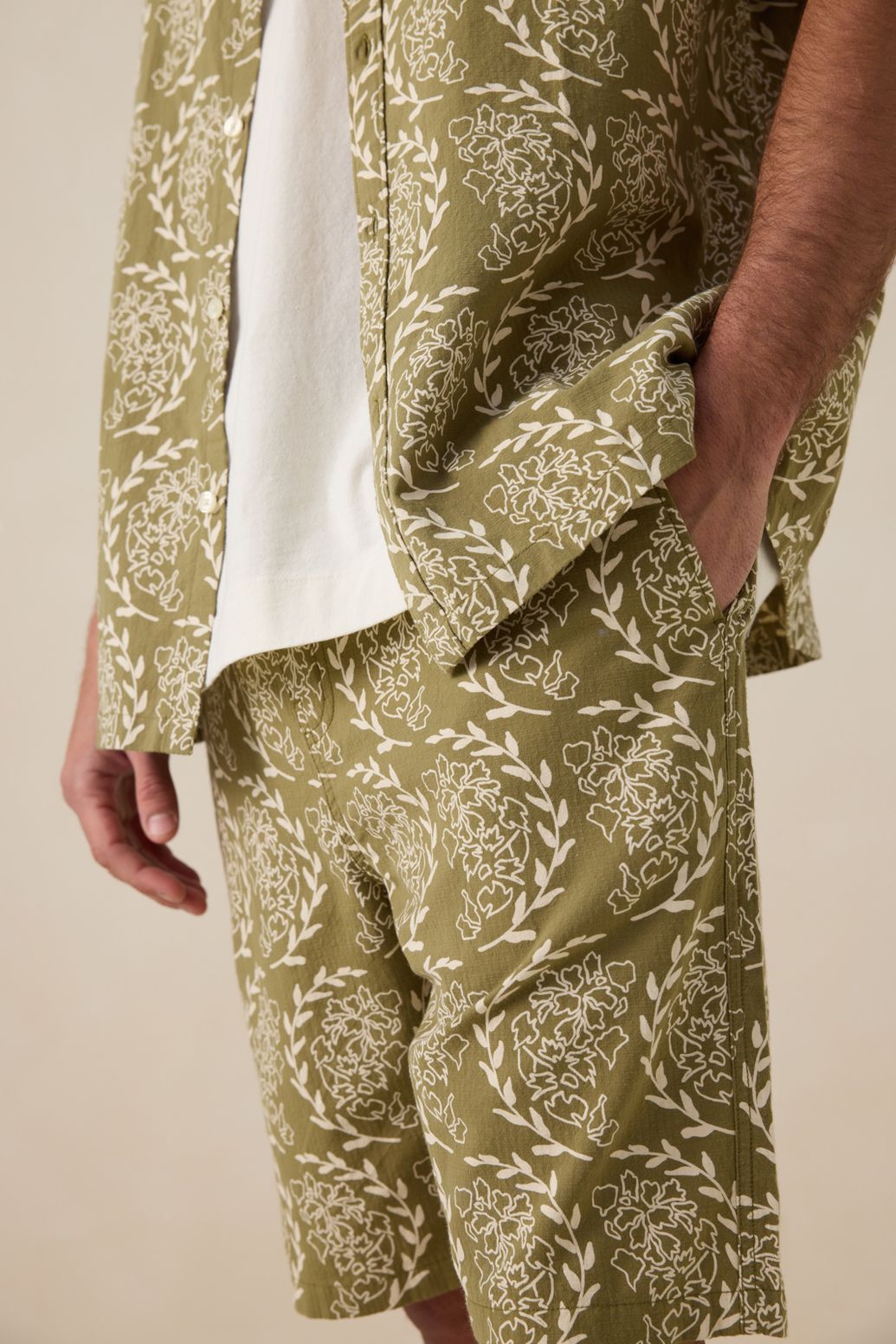 Short avec imprimé - vert