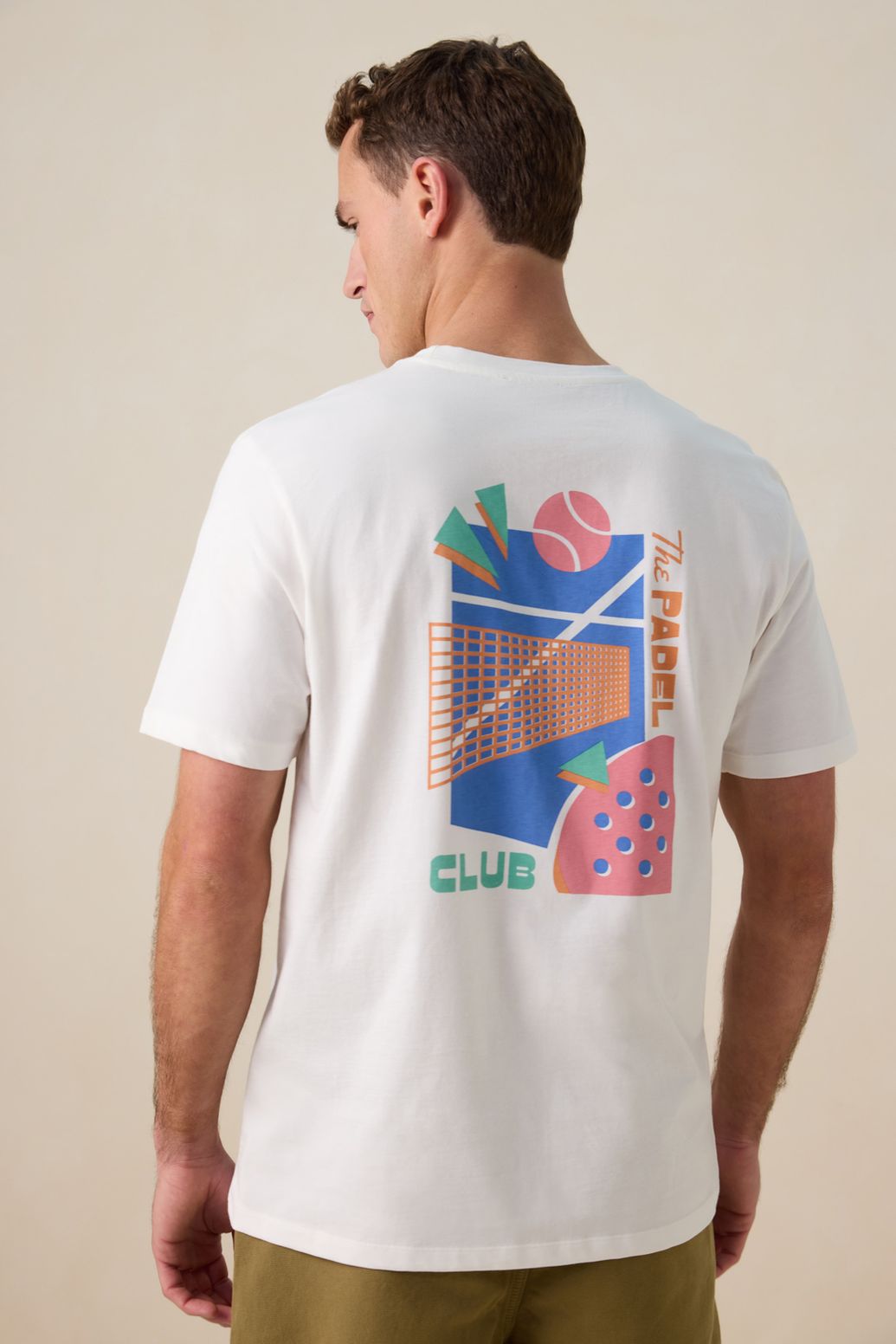 T-Shirt mit Artwork-Print - weiß