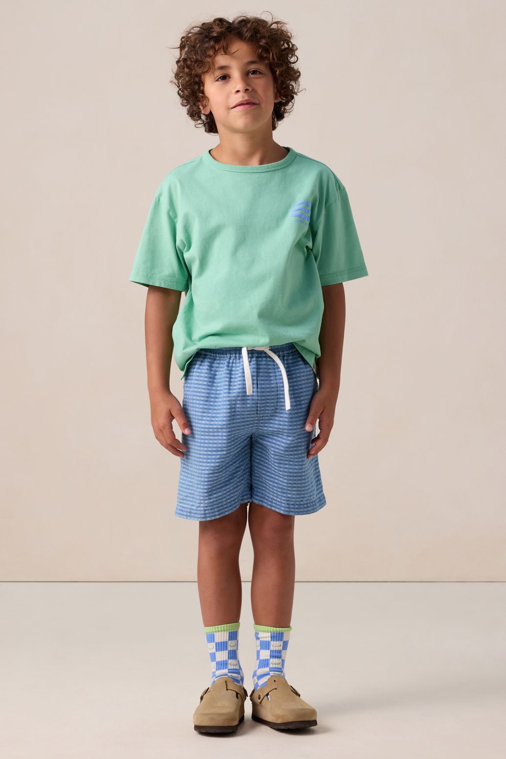 Groen T-shirt met artwork