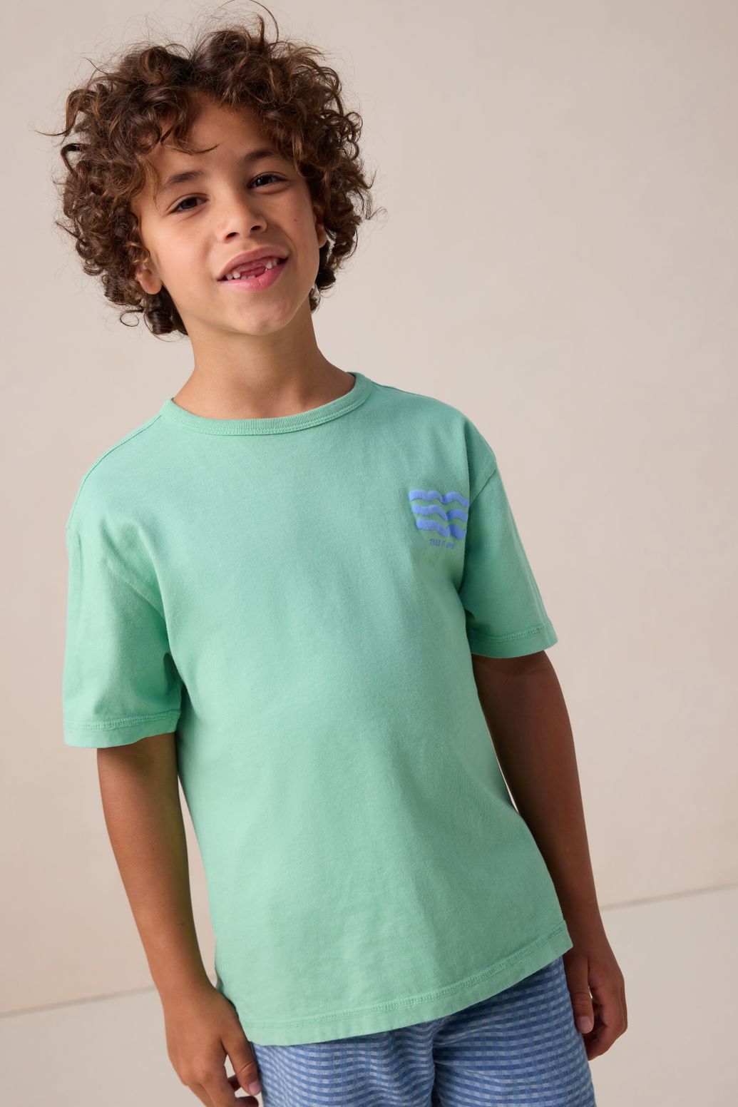 Groen T-shirt met artwork