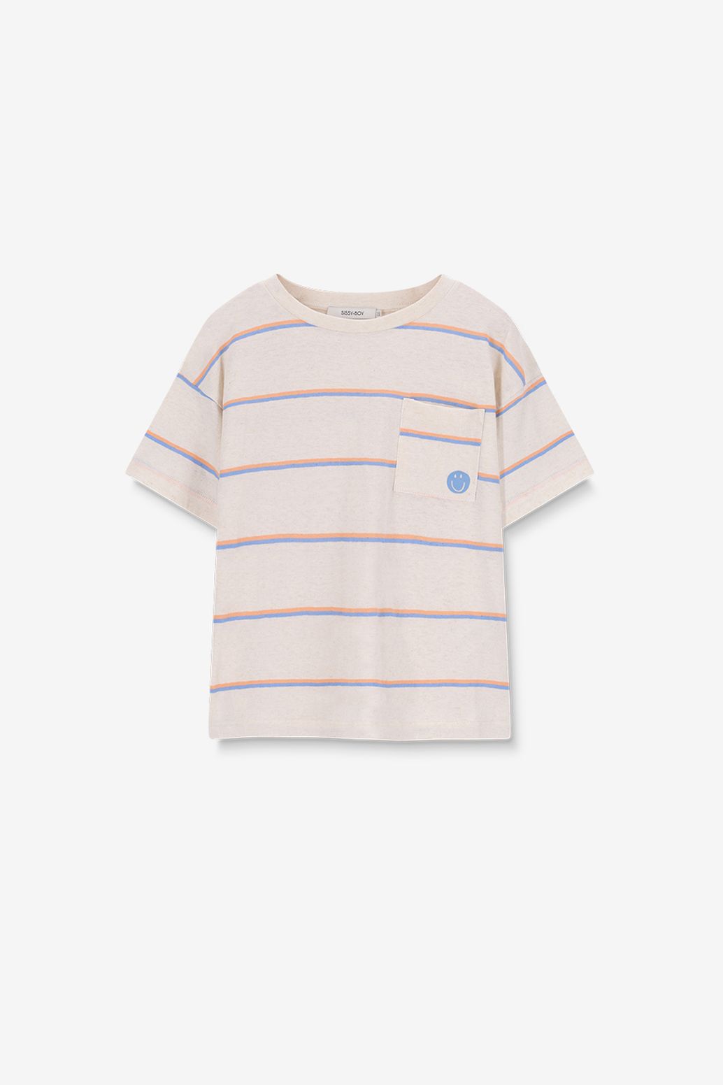 Gestreiftes T-Shirt - weiß