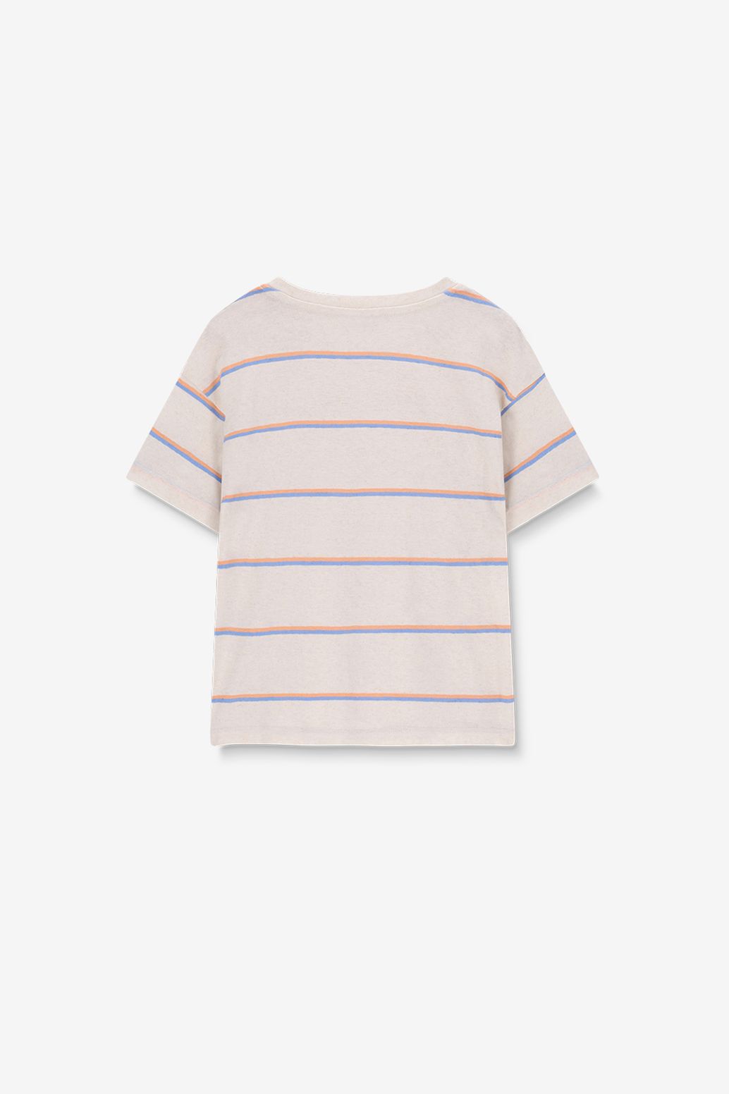 Gestreiftes T-Shirt - weiß