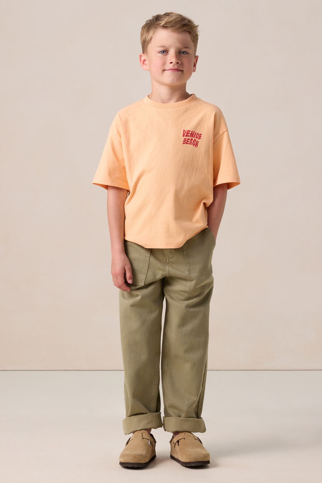 Groene broek met opgestikte zakken