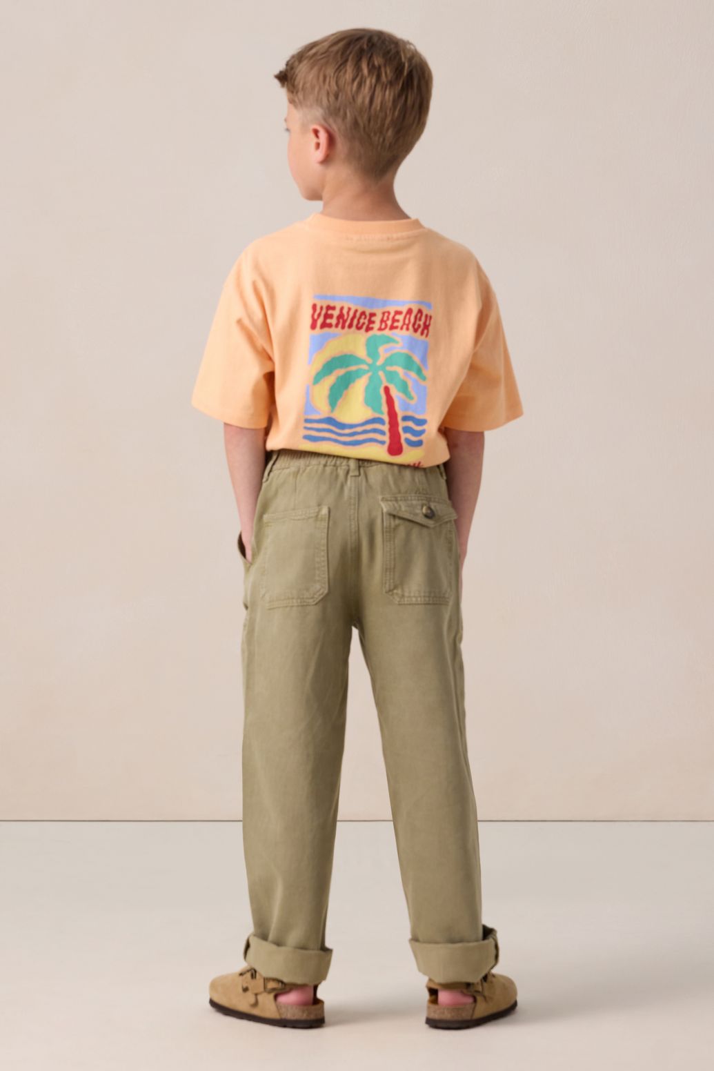 Groene broek met opgestikte zakken