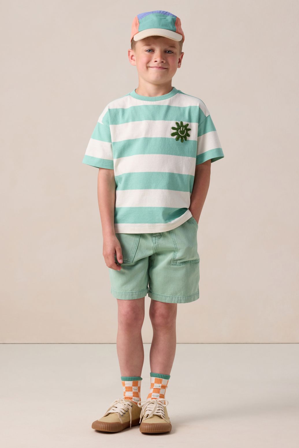 Short avec poches plaquées - vert