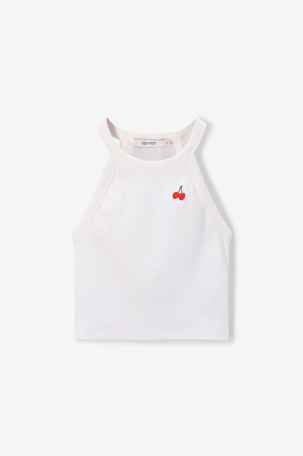 Top mit Artwork-Print - weiß