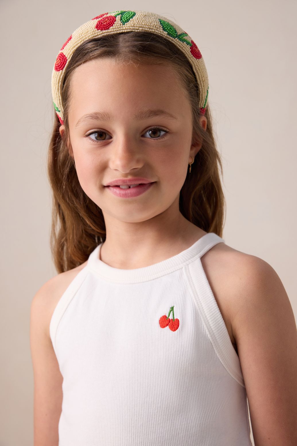 Wit singlet met artwork