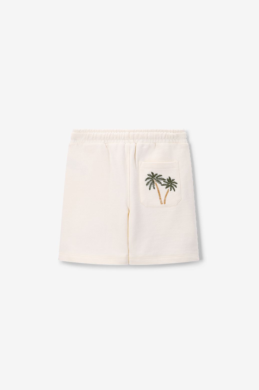 Witte short met palmboom