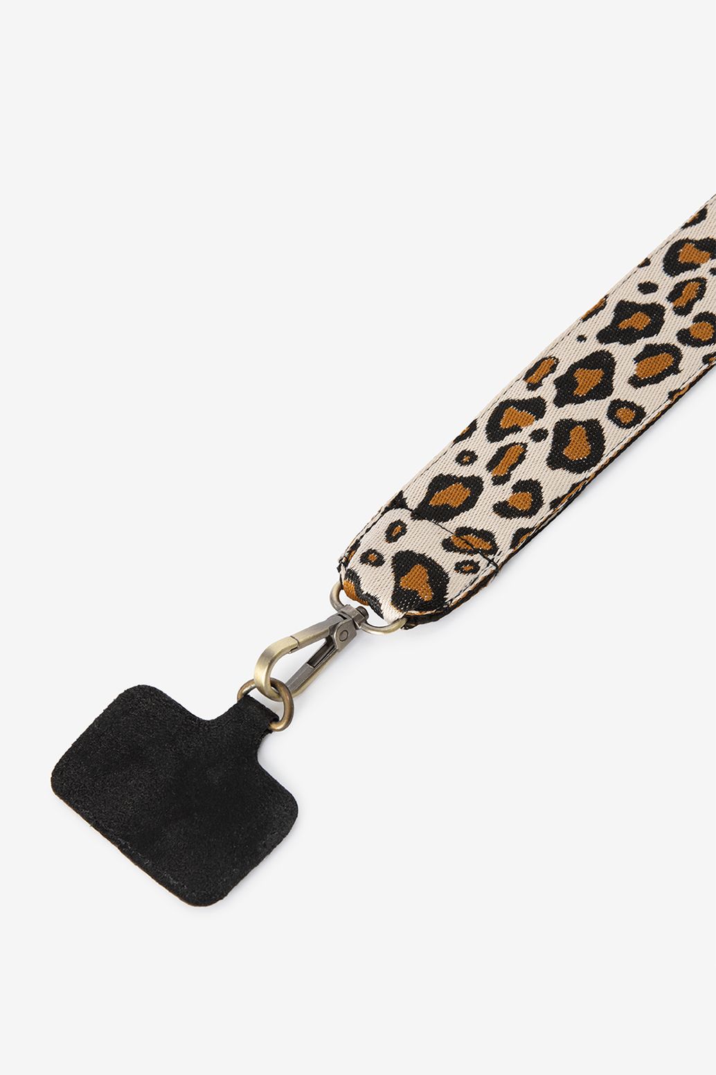 Handyschnur mit Leoprint - hellbraun