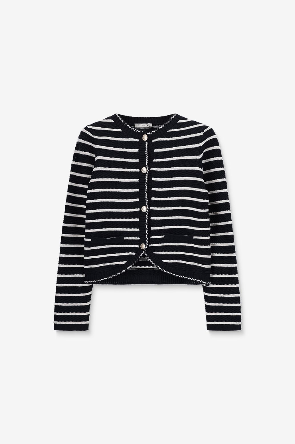 Gilet rayé - bleu foncé