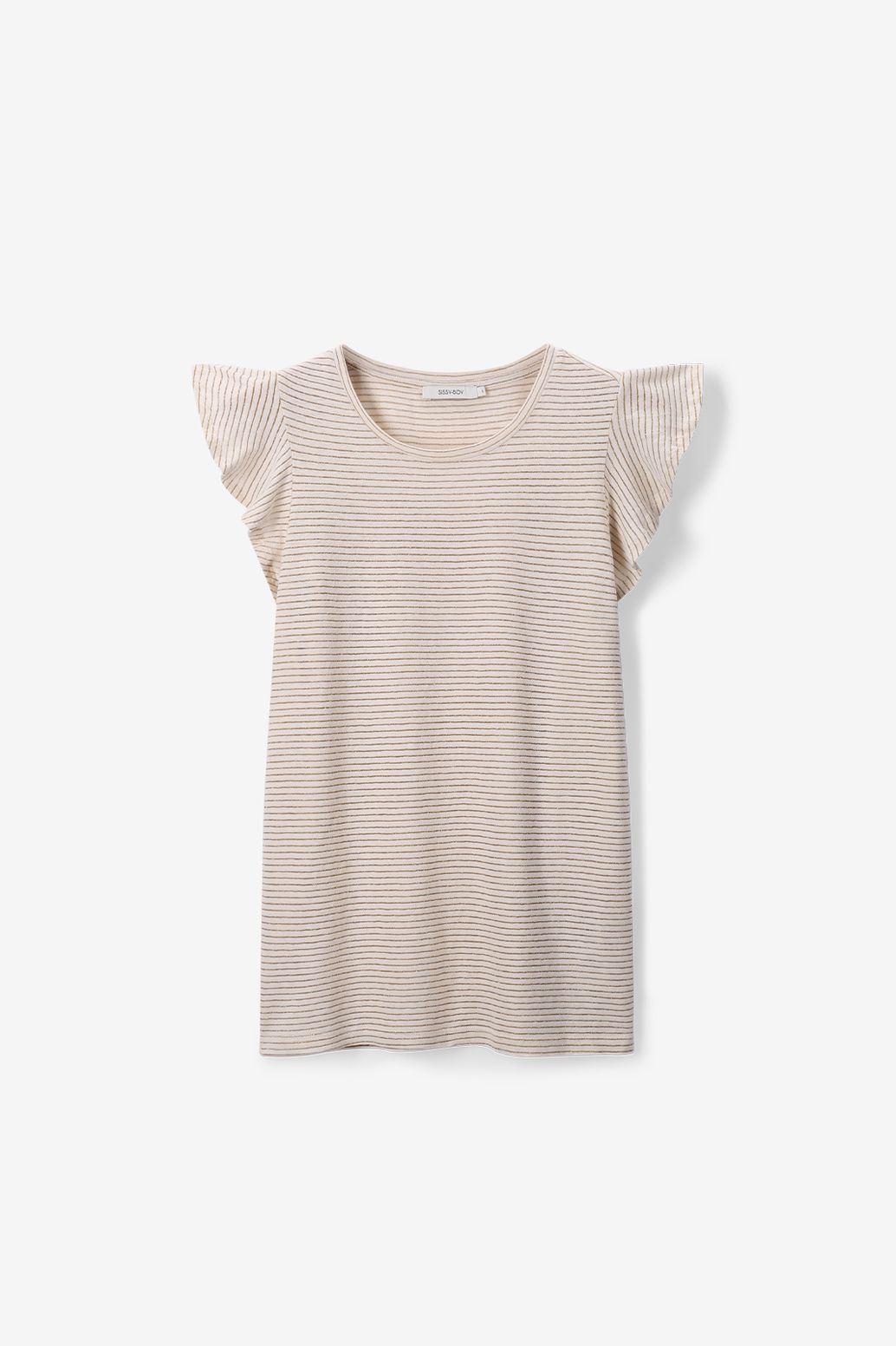 Witte top met ruffles