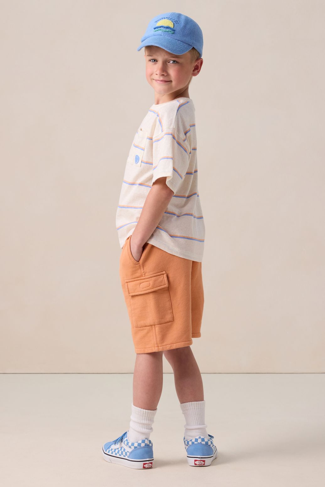 Cargo-Shorts - orange