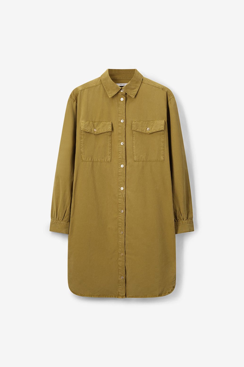 Midi-Kleid mit Gürtel - hellgrün