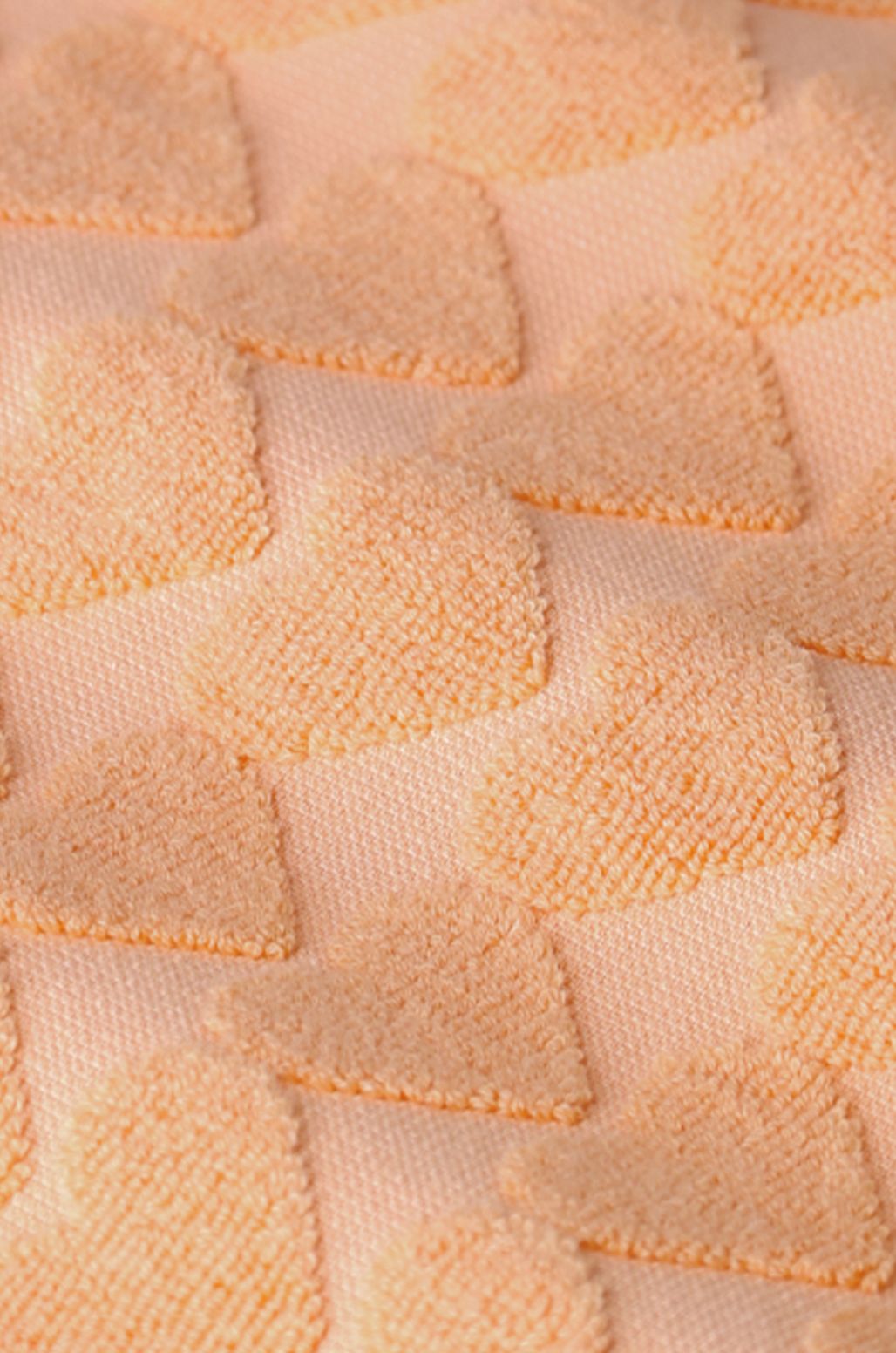 Serviette avec imprimé cœurs - orange clair