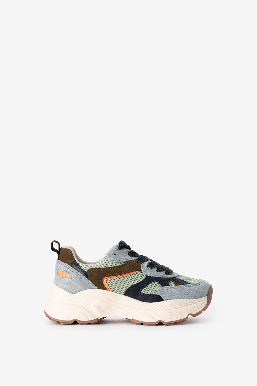 Blauwe mesh sneakers