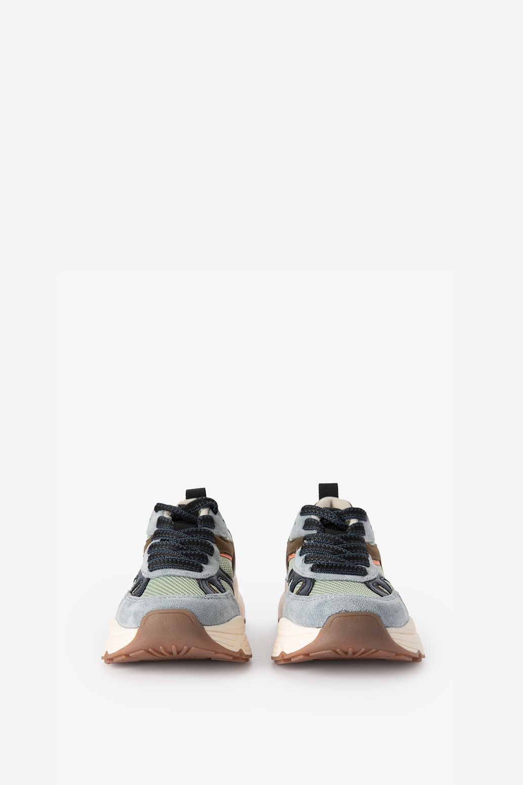 Blauwe mesh sneakers