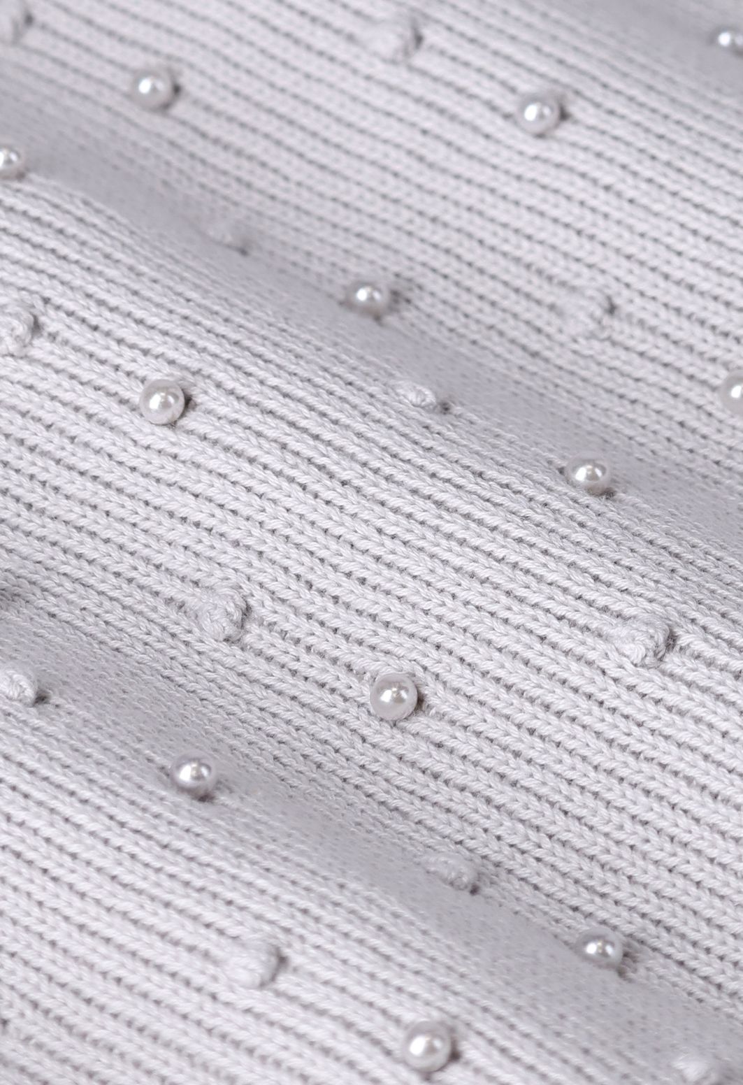 Pull avec perles - bleu gris