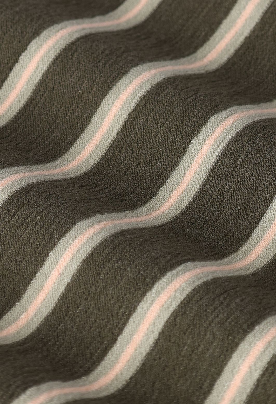 Gestreiftes T-Shirt - dunkelgrün