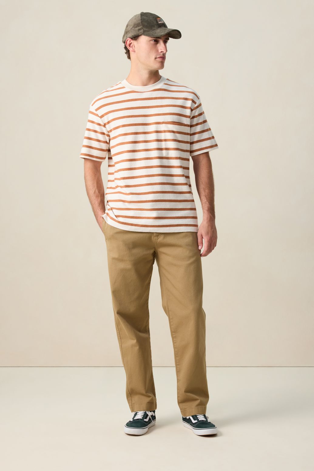 T-shirt rayé - blanc