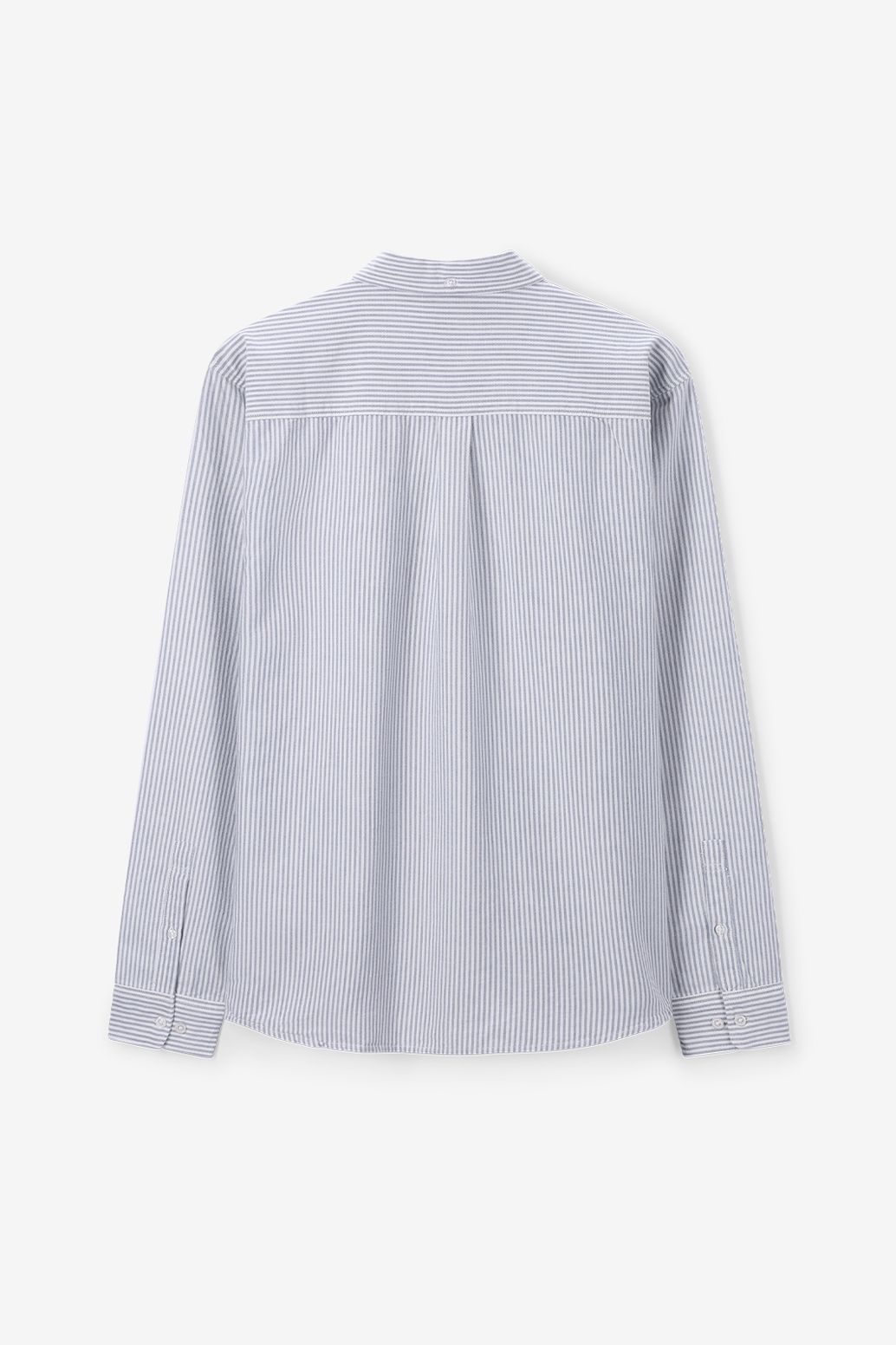 Lichtblauw gestreept overhemd